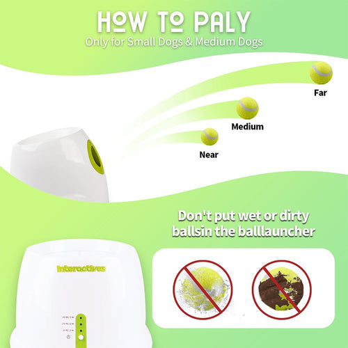 Automatic Electric Tennis Ball Launcher for Pets