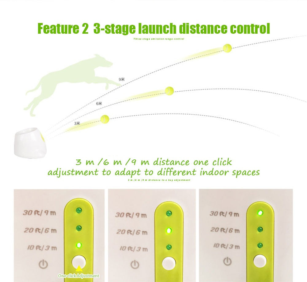Automatic Electric Tennis Ball Launcher for Pets